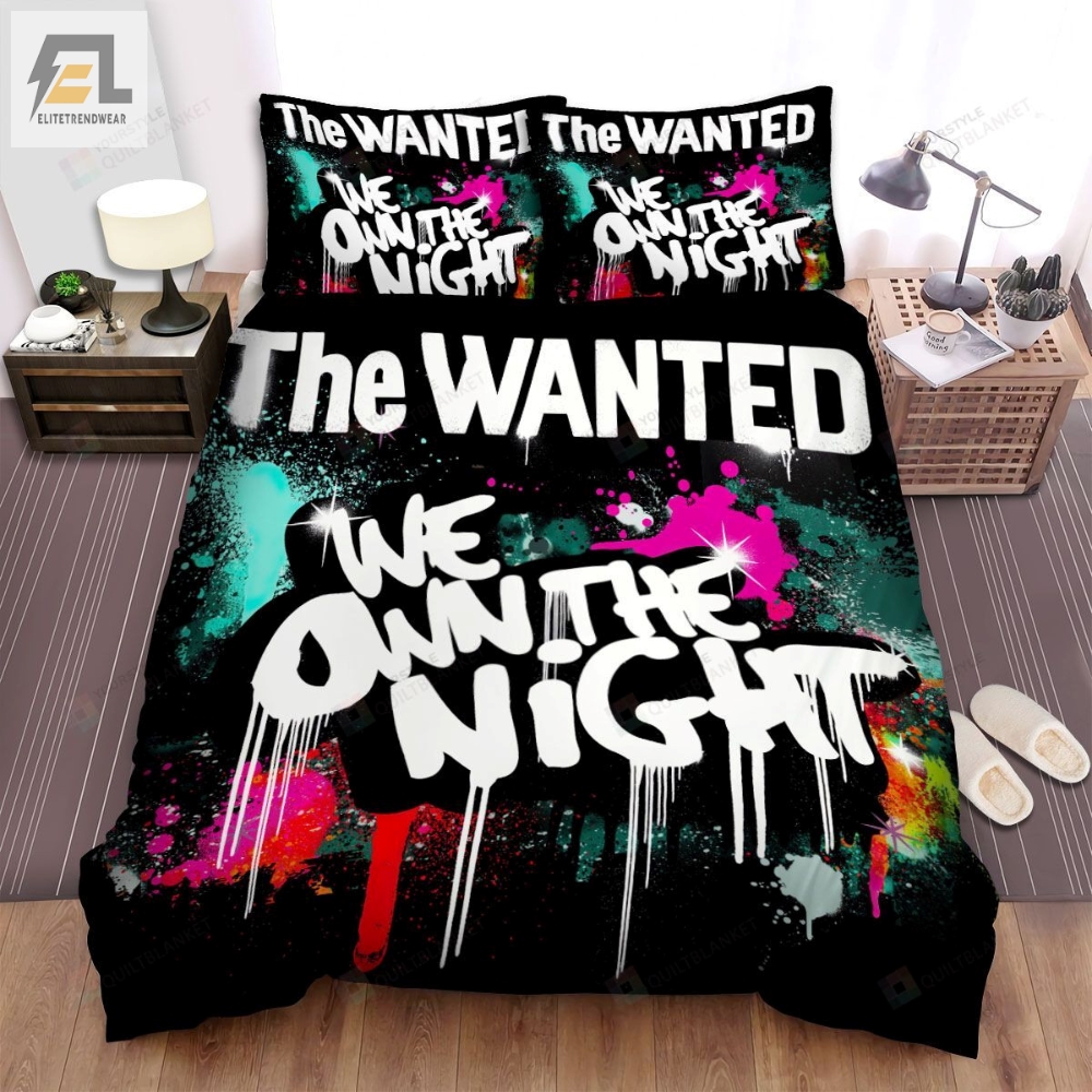 The Wanted We Own The Night Album Bed Sheets Spread Comforter Duvet Cover Bedding Sets 