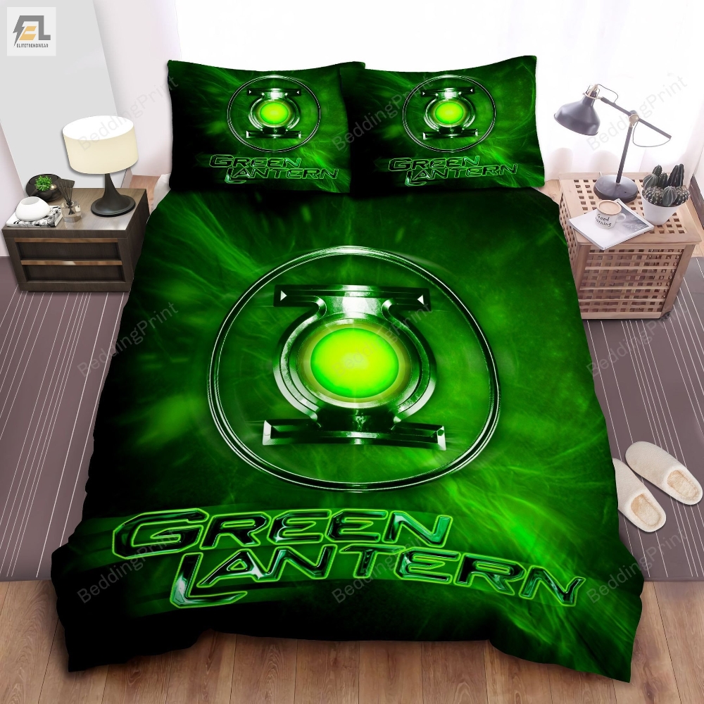 The Wallpaper Of Green Lantern Bed Sheets Duvet Cover Bedding Sets 