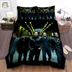 The Wallflowers Music Band Photoshoot In Black Clothes Bed Sheets Spread Comforter Duvet Cover Bedding Sets elitetrendwear 1 1