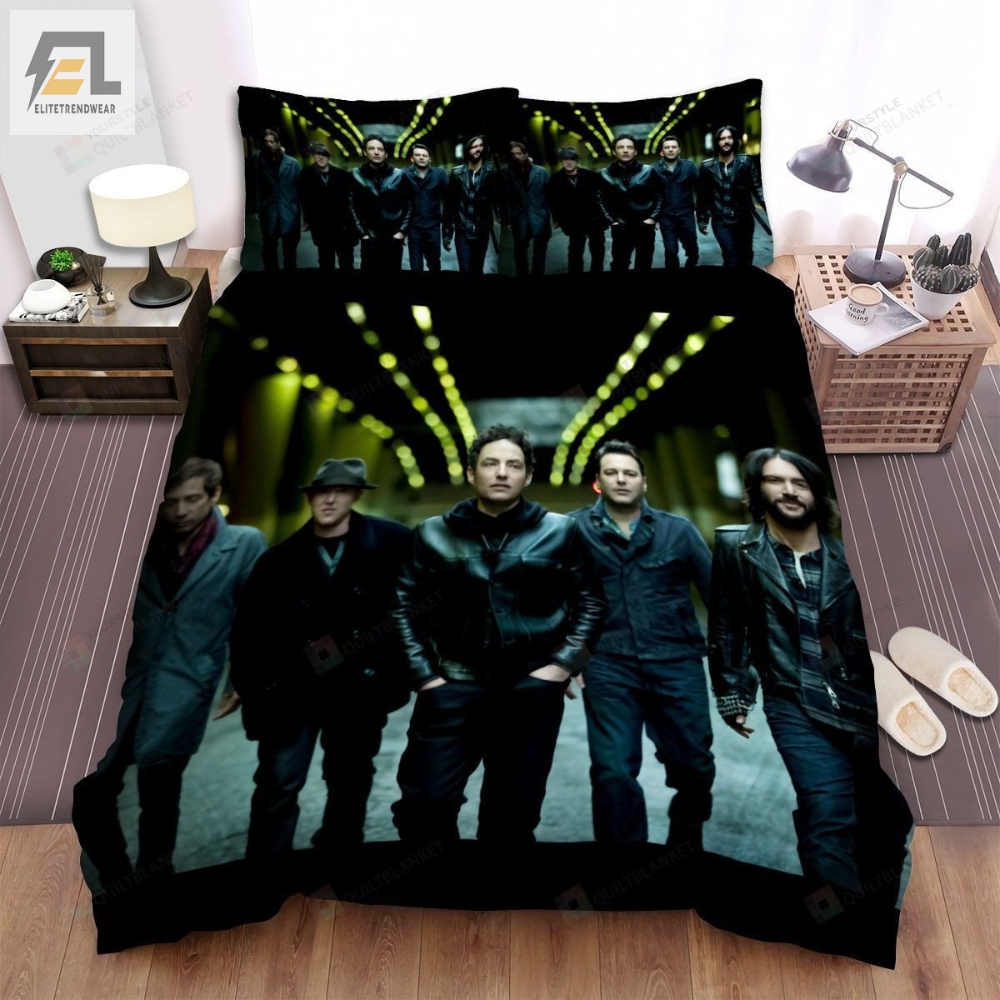 The Wallflowers Music Band Photoshoot In Black Clothes Bed Sheets Spread Comforter Duvet Cover Bedding Sets 