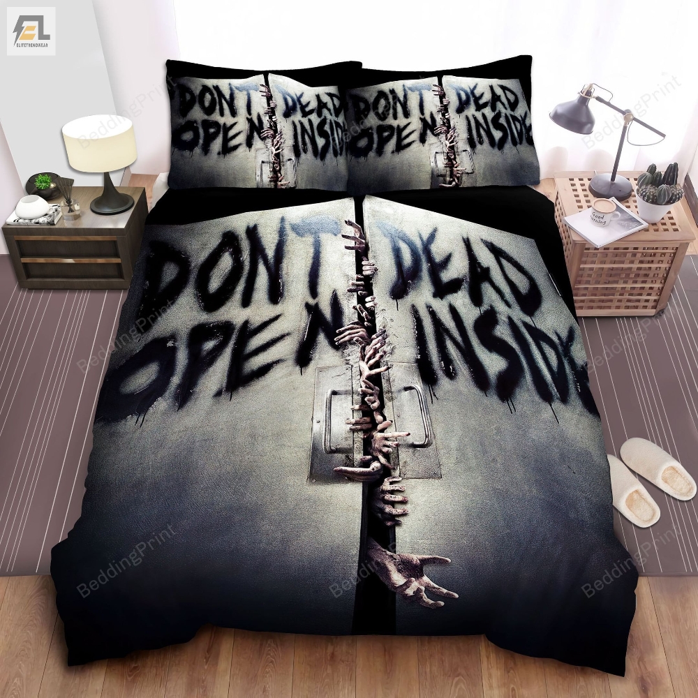 The Walking Dead Zombieâs Hands And Door Bed Sheets Duvet Cover Bedding Sets 