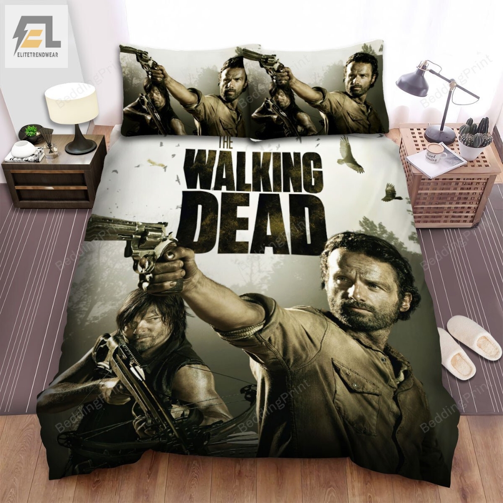 The Walking Dead The Complete Season 12 Movie Poster Bed Sheets Duvet Cover Bedding Sets 