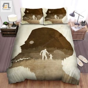 The Walking Dead Skeleton With The Men And A Little Baby In The Center Movie Poster Bed Sheets Duvet Cover Bedding Sets elitetrendwear 1 1