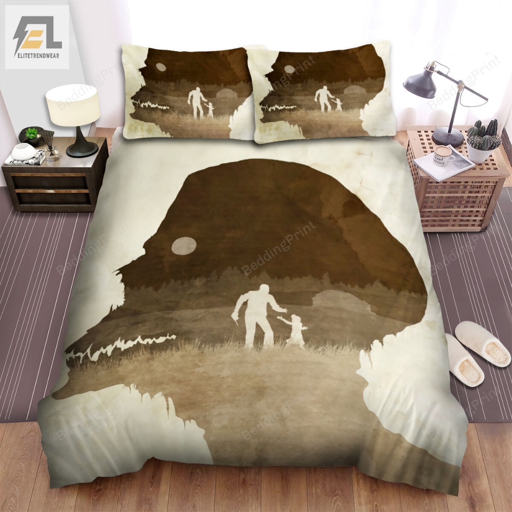 The Walking Dead Skeleton With The Men And A Little Baby In The Center Movie Poster Bed Sheets Duvet Cover Bedding Sets 