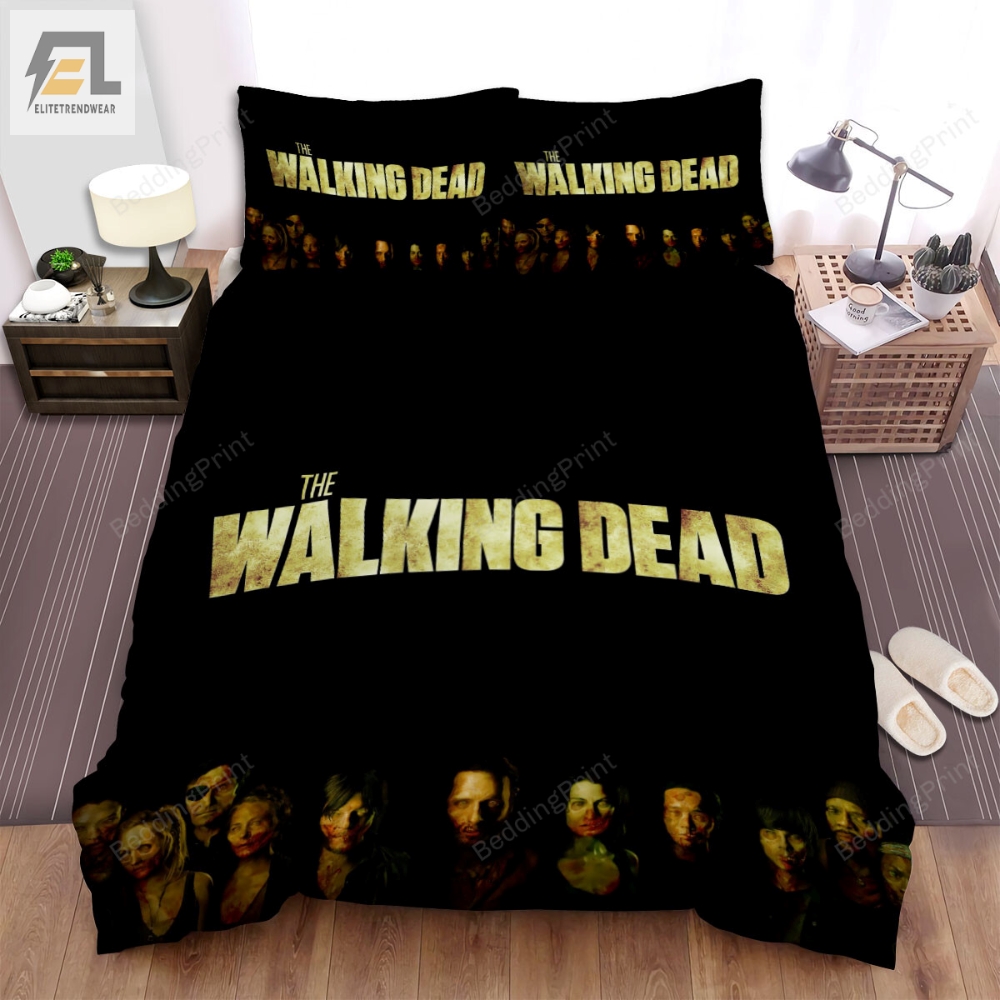 The Walking Dead Many Deads Background Movie Poster Bed Sheets Duvet Cover Bedding Sets 