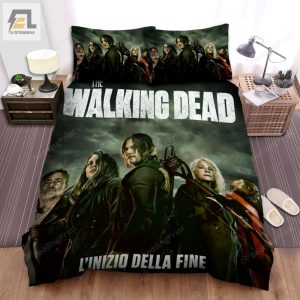 The Walking Dead Lainizio Della Fina Movie Poster Bed Sheets Duvet Cover Bedding Sets elitetrendwear 1 1