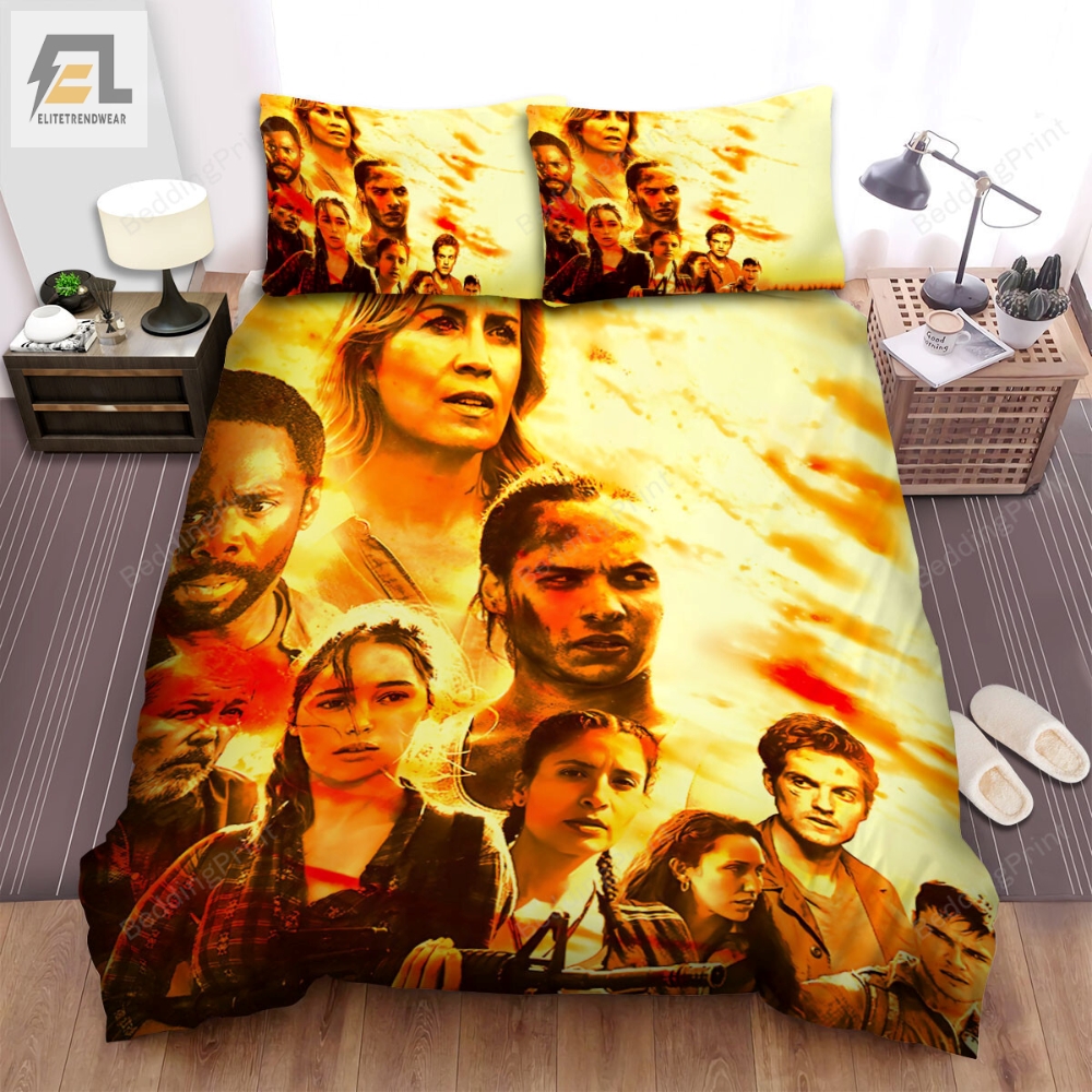 The Walking Dead Fear The Movie Season 3 Movie Poster Bed Sheets Duvet Cover Bedding Sets 