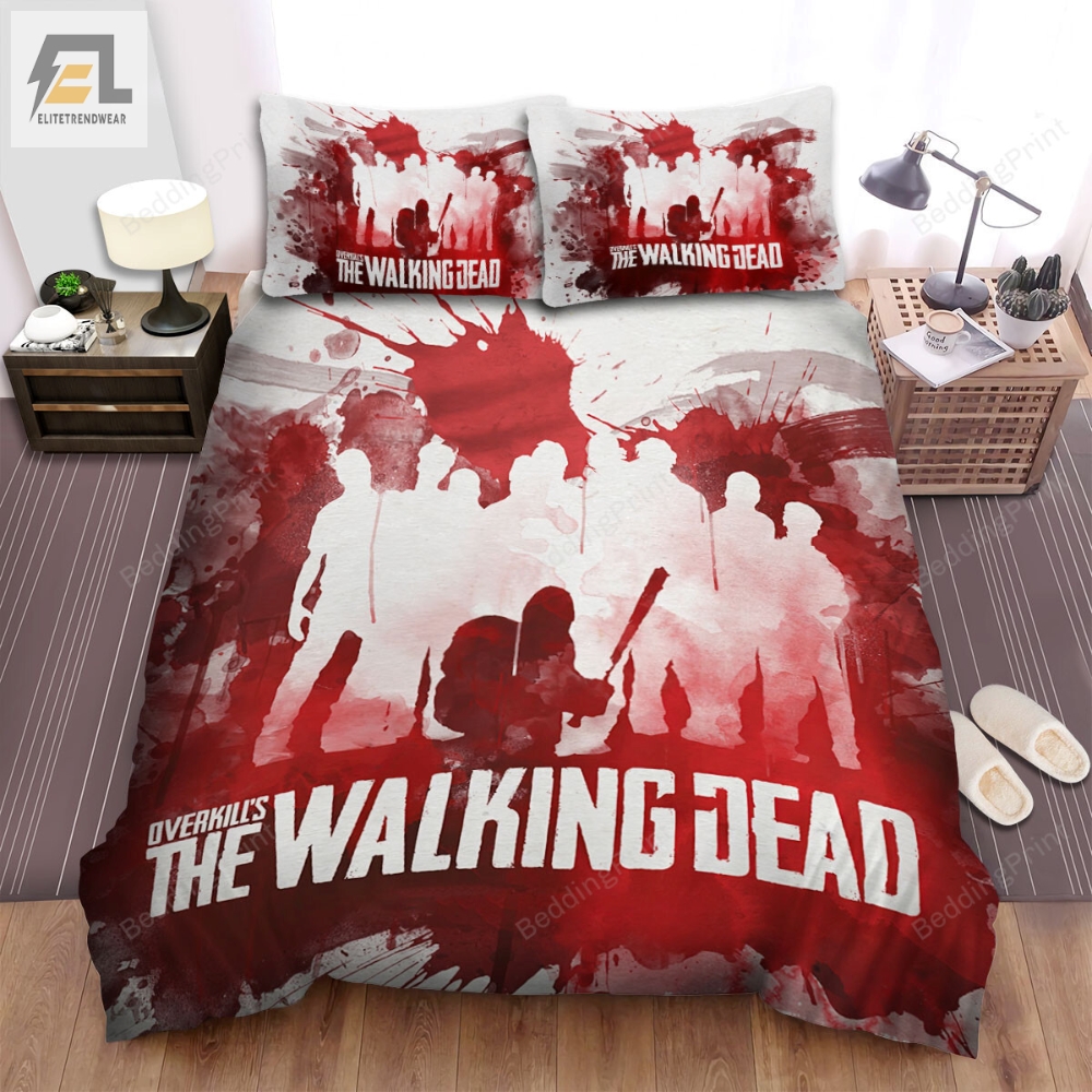 The Walking Dead Digital Artbook Movie Poster Bed Sheets Duvet Cover Bedding Sets 