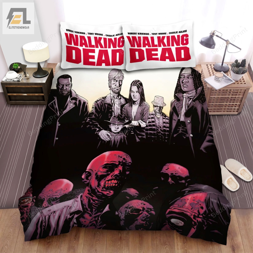 The Walking Dead Art Book Delcourt Movie Poster Bed Sheets Duvet Cover Bedding Sets 