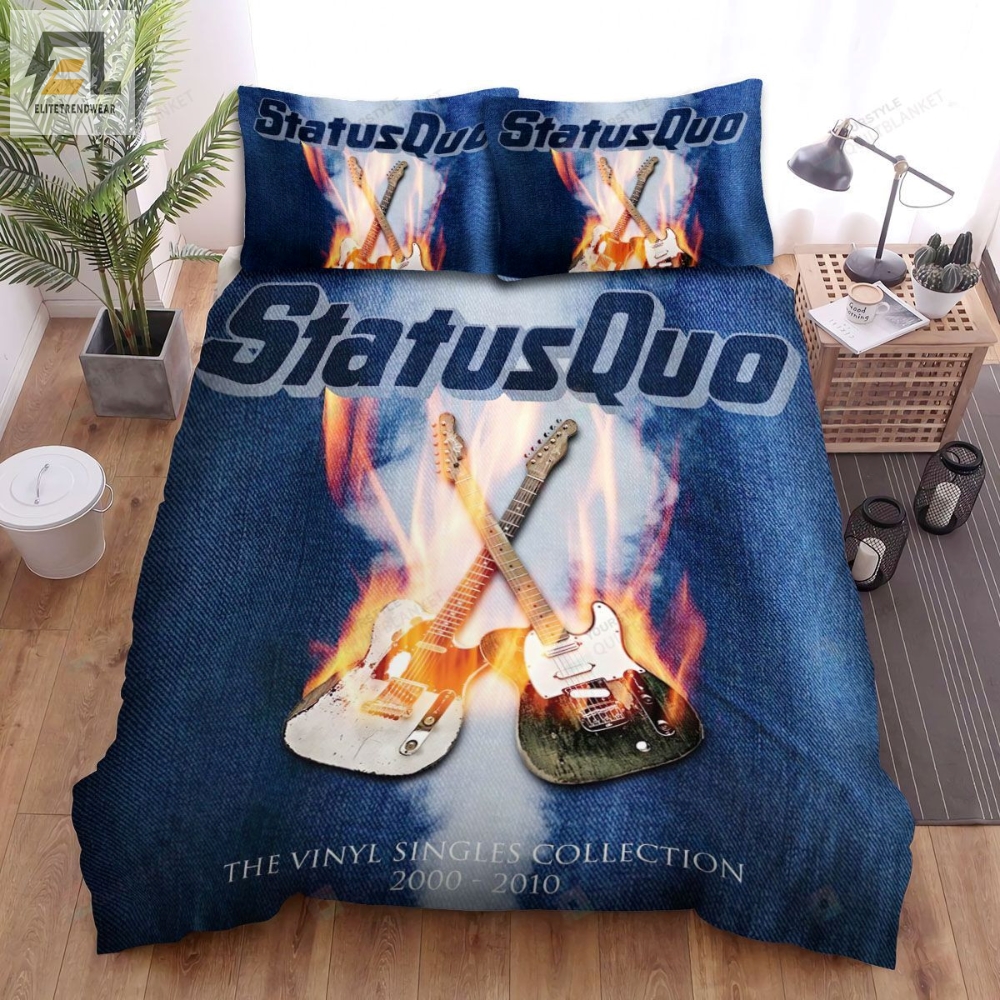 The Vinyl Single Collection Status Quo Bed Sheets Spread Comforter Duvet Cover Bedding Sets 