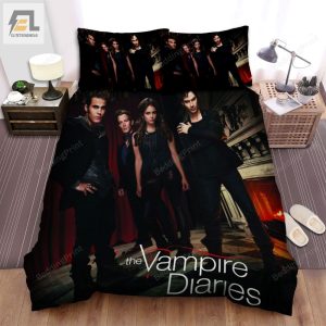 The Vampire Diaries 2009A2017 Will They Be Guests At Klausas Party Movie Poster Bed Sheets Duvet Cover Bedding Sets elitetrendwear 1 1