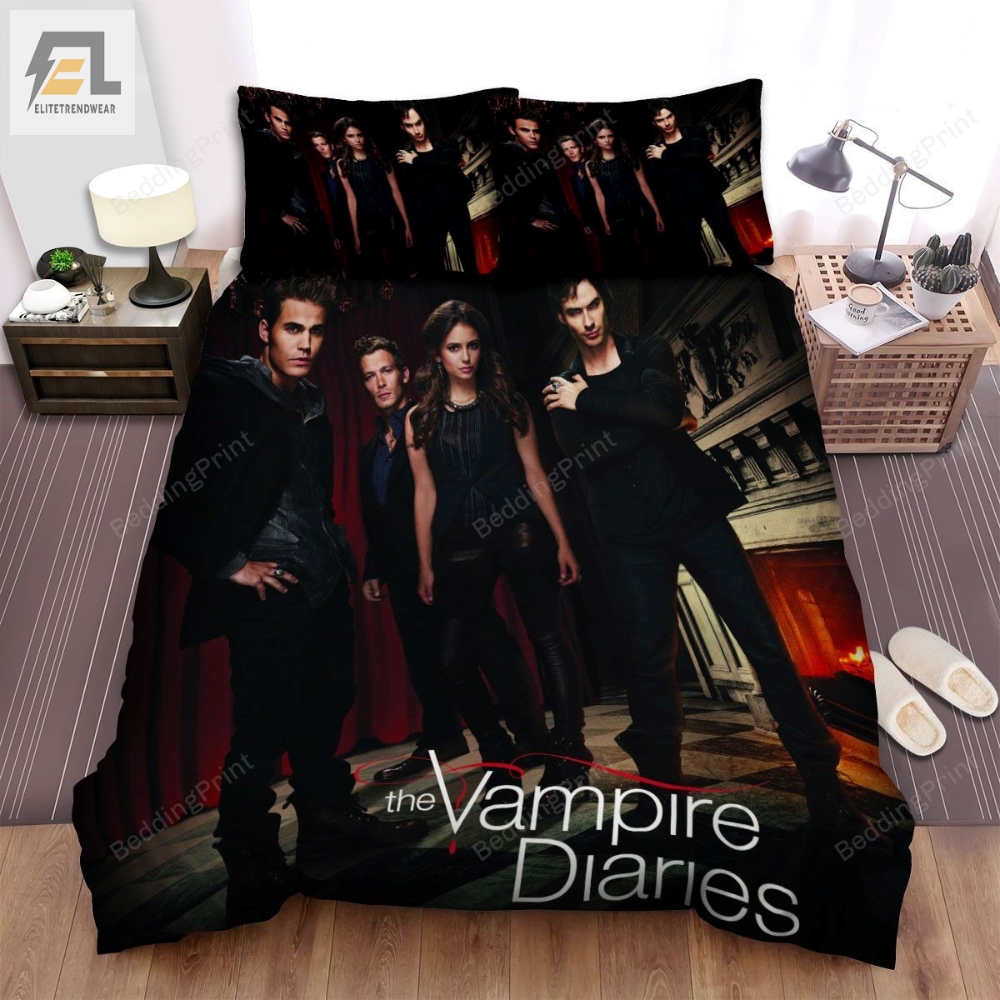 The Vampire Diaries 2009Â2017 Will They Be Guests At Klausâs Party Movie Poster Bed Sheets Duvet Cover Bedding Sets 