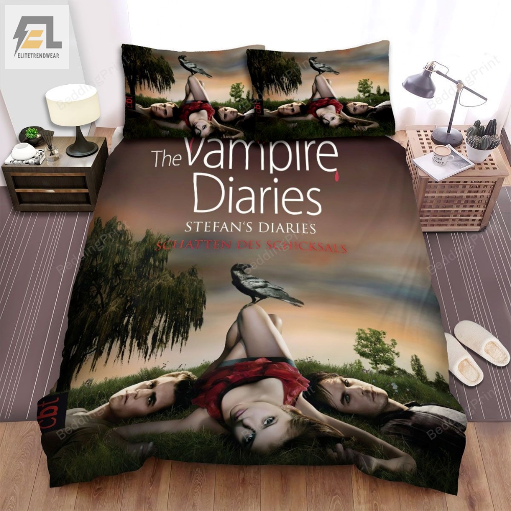 The Vampire Diaries 2009Â2017 Stefanâs Diaries Movie Poster Bed Sheets Duvet Cover Bedding Sets 