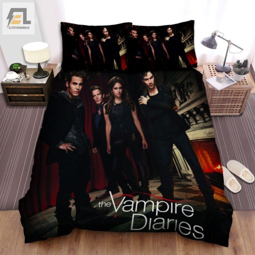 The Vampire Diaries 20092017 Will They Be Guests At Klausas Party Movie Poster Bed Sheets Spread Comforter Duvet Cover Bedding Sets elitetrendwear 1