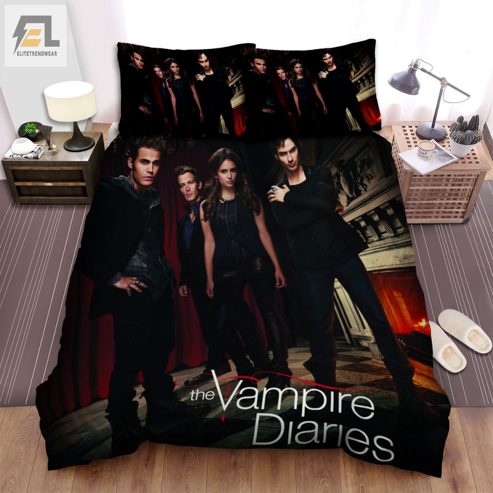 The Vampire Diaries 20092017 Will They Be Guests At Klausâs Party Movie Poster Bed Sheets Spread Comforter Duvet Cover Bedding Sets 