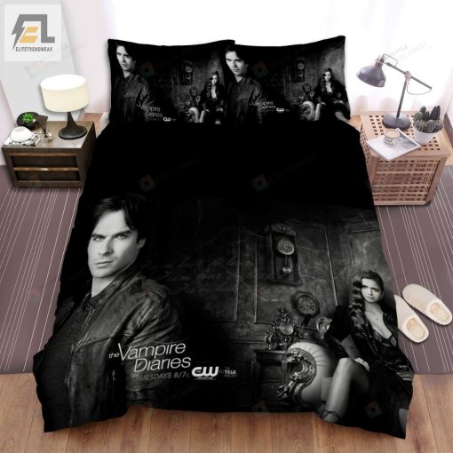 The Vampire Diaries 20092017 Wallpaper Movie Poster Bed Sheets Spread Comforter Duvet Cover Bedding Sets elitetrendwear 1