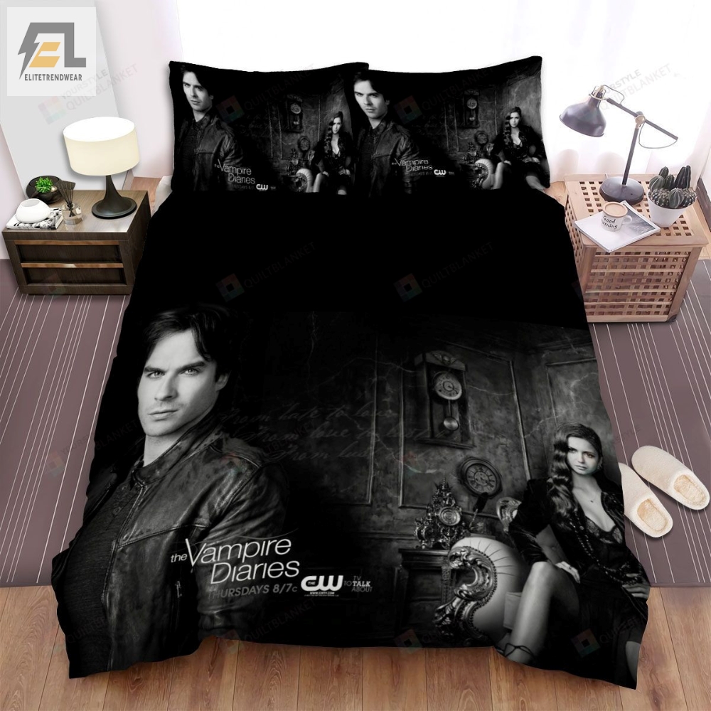 The Vampire Diaries 20092017 Wallpaper Movie Poster Bed Sheets Spread Comforter Duvet Cover Bedding Sets 