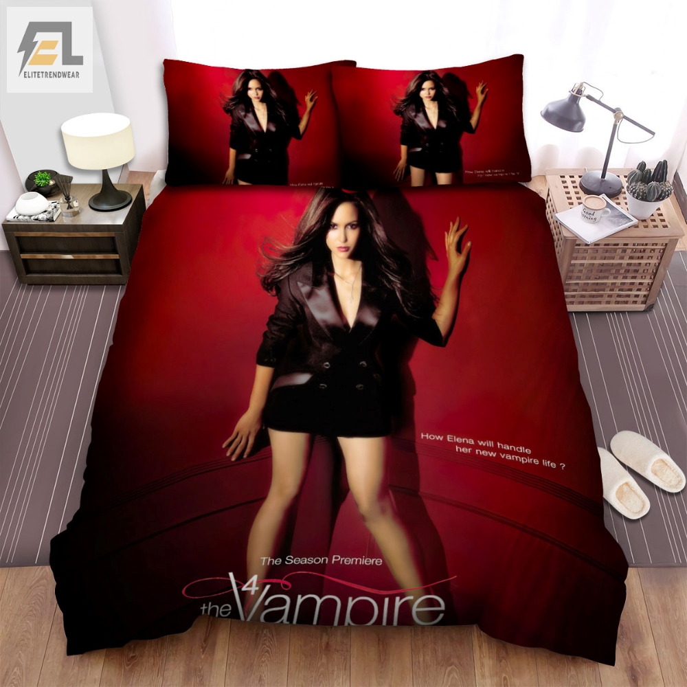 The Vampire Diaries 20092017 The Season Premiere Movie Poster Bed Sheets Spread Comforter Duvet Cover Bedding Sets 