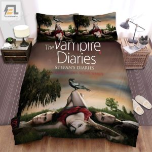 The Vampire Diaries 20092017 Stefanas Diaries Movie Poster Bed Sheets Spread Comforter Duvet Cover Bedding Sets elitetrendwear 1 1