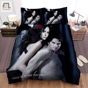 The Vampire Diaries 20092017 Should He Be Her Teacher Movie Poster Bed Sheets Spread Comforter Duvet Cover Bedding Sets elitetrendwear 1 1