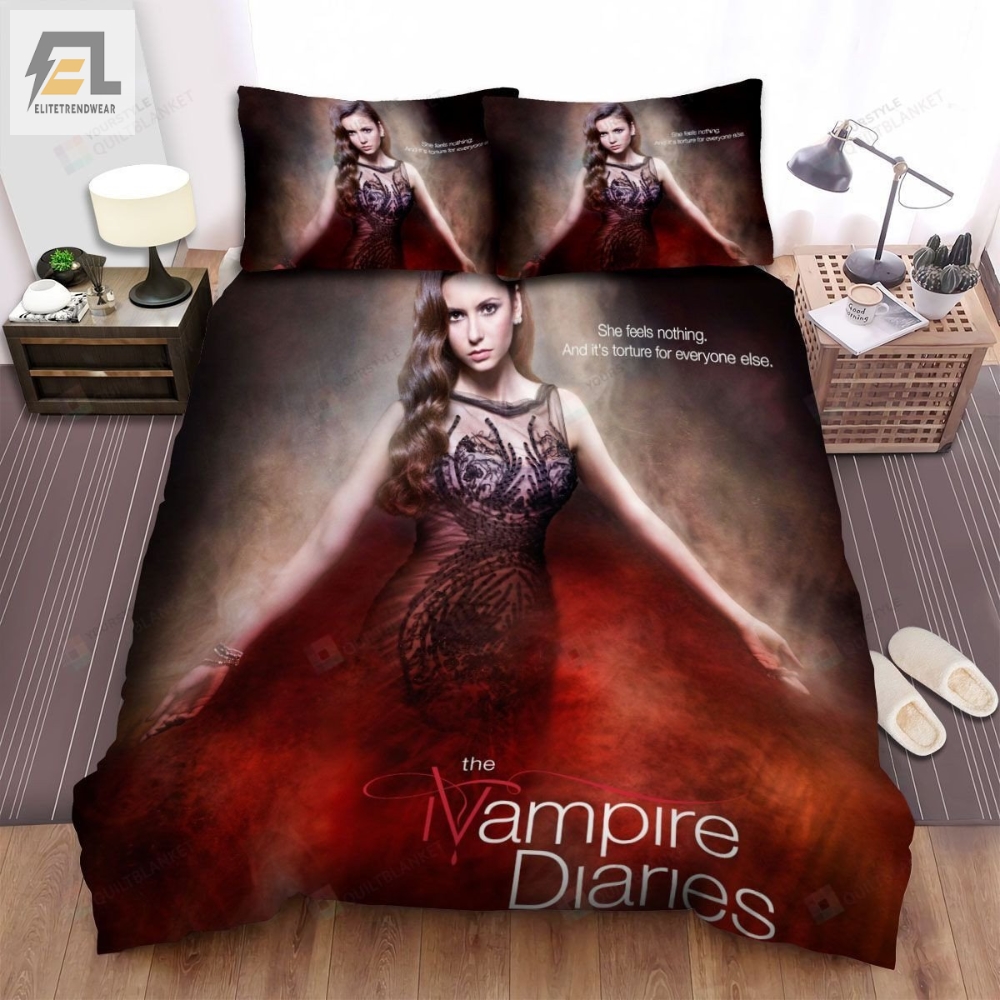 The Vampire Diaries 20092017 She Feels Nothing Movie Poster Bed Sheets Spread Comforter Duvet Cover Bedding Sets 