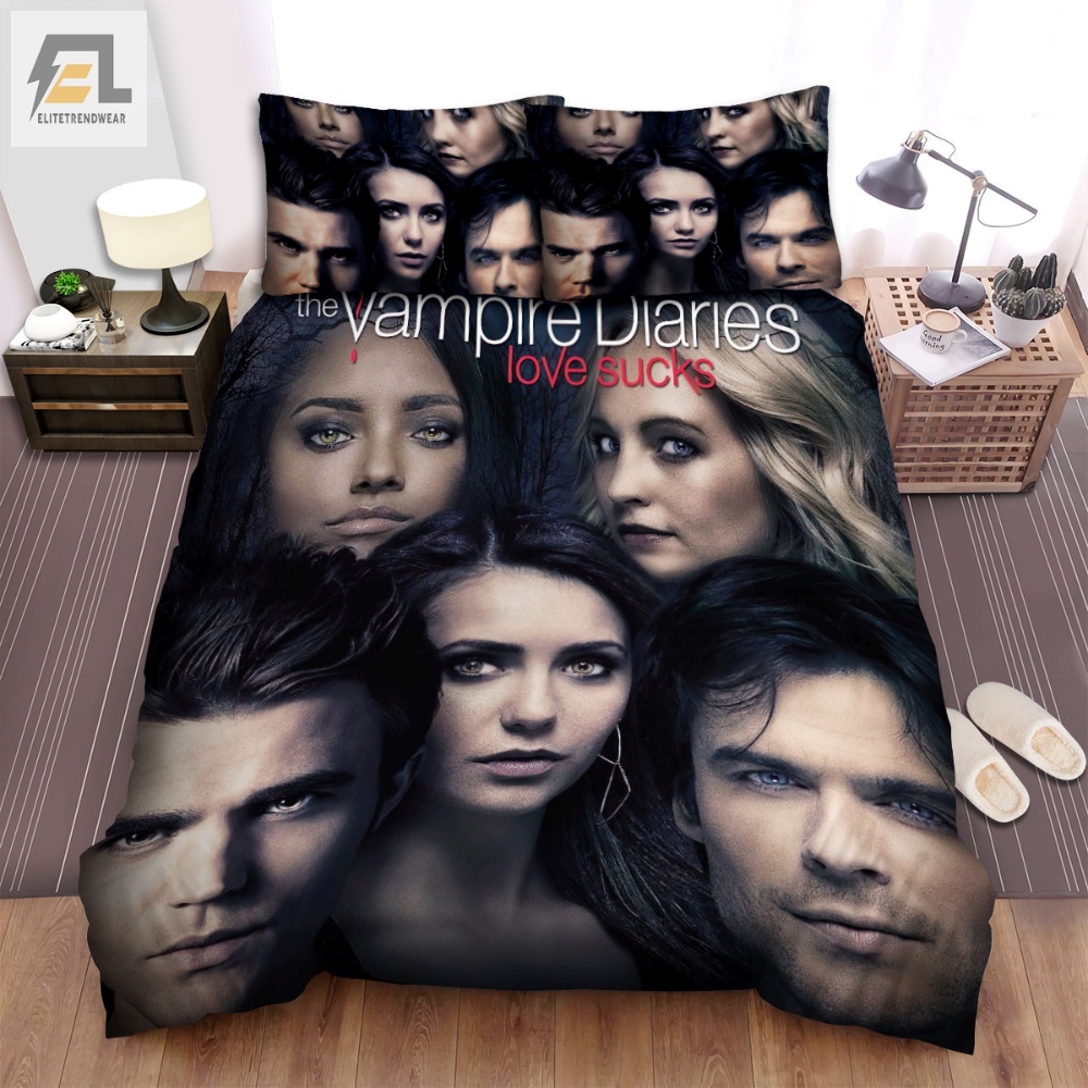The Vampire Diaries 20092017 Season 7 Movie Poster Bed Sheets Spread Comforter Duvet Cover Bedding Sets 
