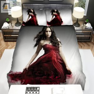 The Vampire Diaries 20092017 Red Dress Movie Poster Bed Sheets Spread Comforter Duvet Cover Bedding Sets elitetrendwear 1 1