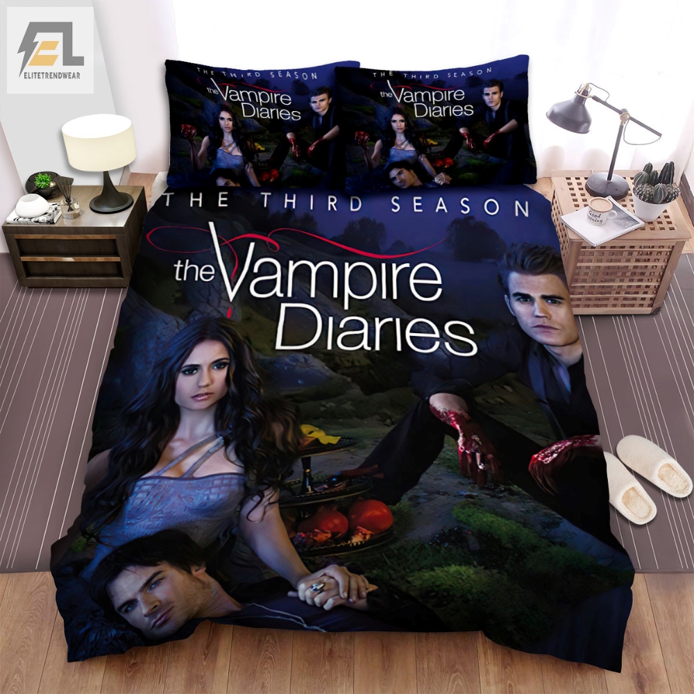 The Vampire Diaries 20092017 Poster Movie Poster Bed Sheets Spread Comforter Duvet Cover Bedding Sets Ver 2 elitetrendwear 1