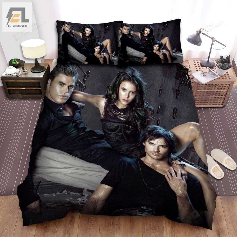 The Vampire Diaries 20092017 On The Bed Movie Poster Bed Sheets Spread Comforter Duvet Cover Bedding Sets 