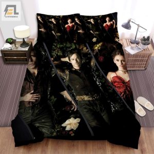 The Vampire Diaries 20092017 Lying On The Flower Movie Poster Bed Sheets Spread Comforter Duvet Cover Bedding Sets elitetrendwear 1 1