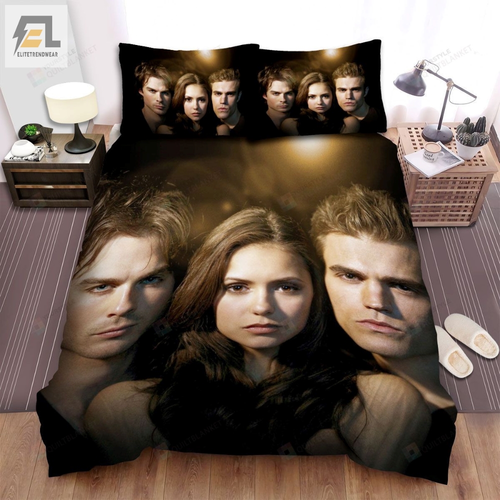 The Vampire Diaries 20092017 Moonlight Movie Poster Bed Sheets Spread Comforter Duvet Cover Bedding Sets 