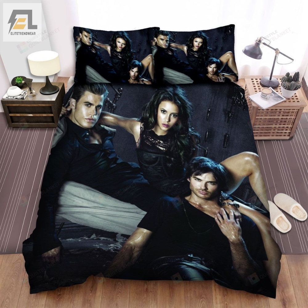 The Vampire Diaries 20092017 Lost Movie Poster Bed Sheets Spread Comforter Duvet Cover Bedding Sets 