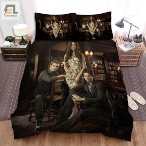 The Vampire Diaries 20092017 Library Movie Poster Bed Sheets Spread Comforter Duvet Cover Bedding Sets elitetrendwear 1 1