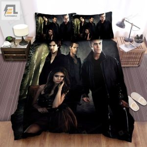 The Vampire Diaries 20092017 Kcv Creation Movie Poster Bed Sheets Spread Comforter Duvet Cover Bedding Sets elitetrendwear 1 1