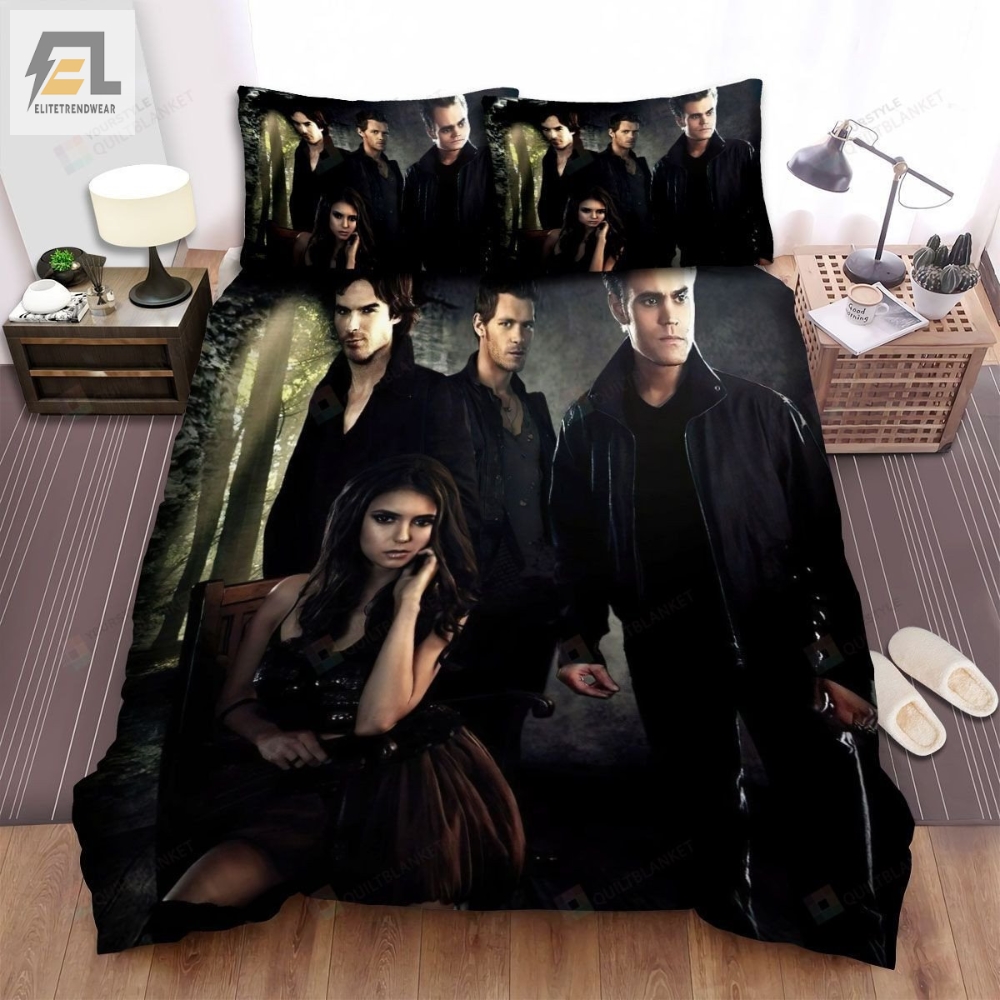 The Vampire Diaries 20092017 Kcv Creation Movie Poster Bed Sheets Spread Comforter Duvet Cover Bedding Sets 