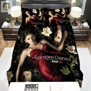 The Vampire Diaries 20092017 How Many Will Die So That One Can Live Movie Poster Bed Sheets Spread Comforter Duvet Cover Bedding Sets elitetrendwear 1 1