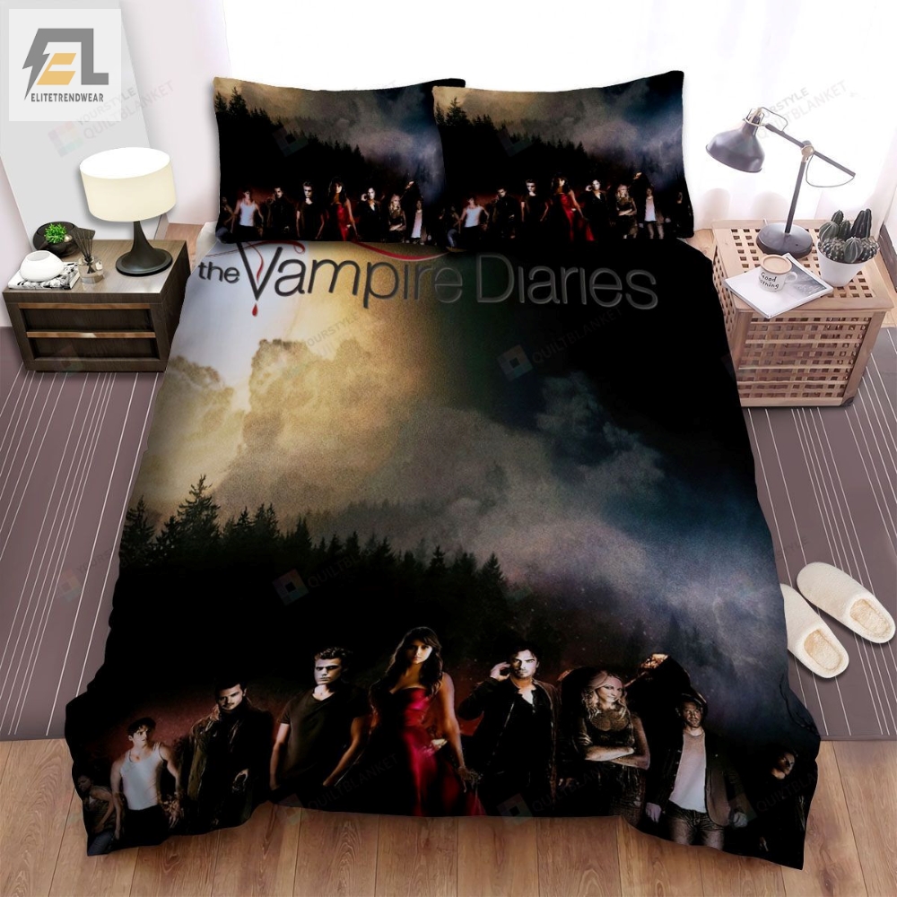 The Vampire Diaries 20092017 Full Moon Movie Poster Bed Sheets Spread Comforter Duvet Cover Bedding Sets 