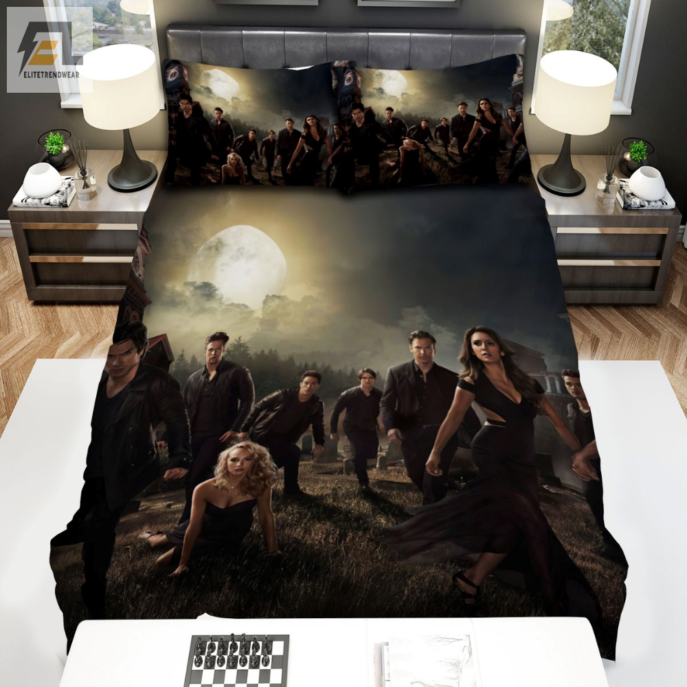 The Vampire Diaries 20092017 Festival Movie Poster Bed Sheets Spread Comforter Duvet Cover Bedding Sets 