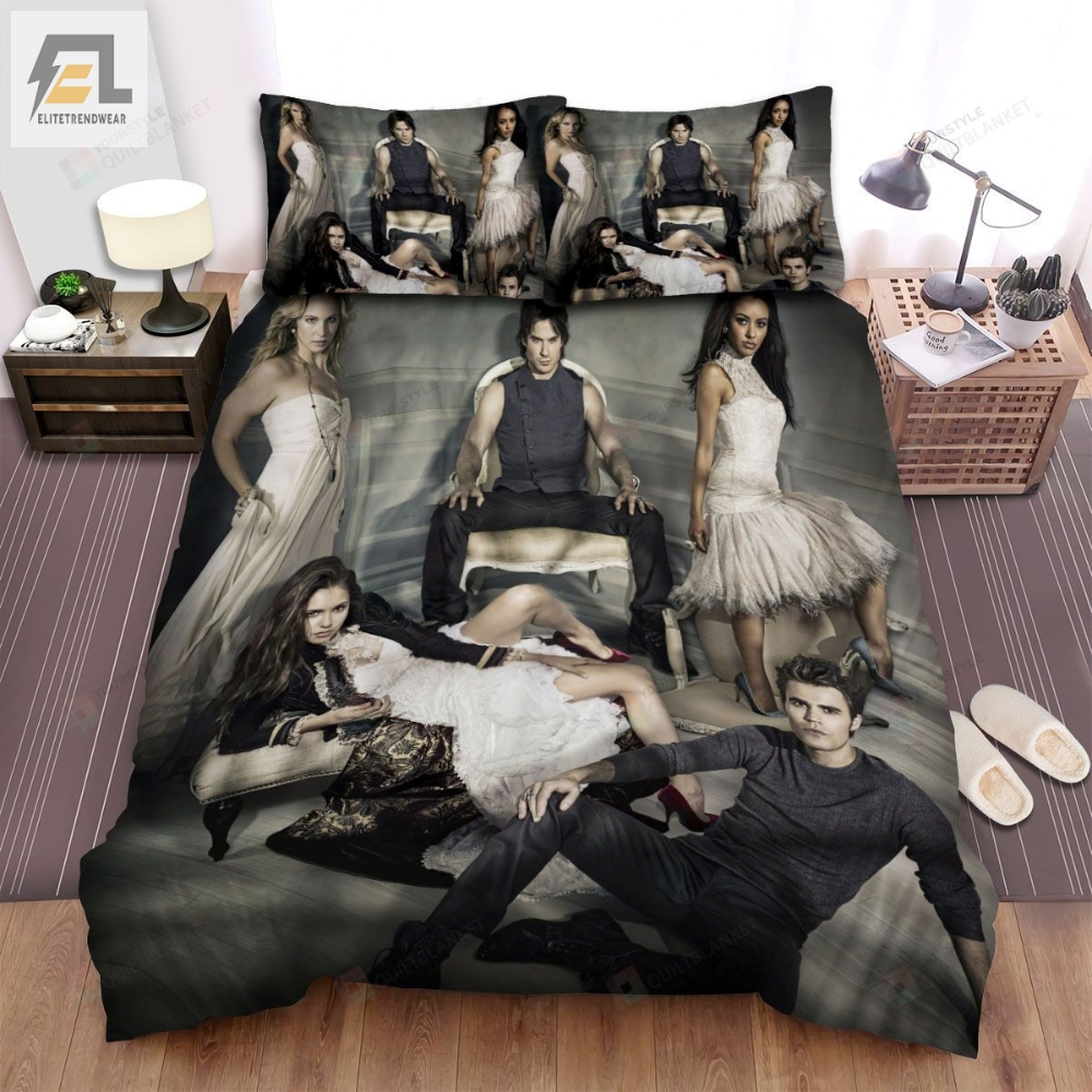 The Vampire Diaries 20092017 Familyâs Member Movie Poster Bed Sheets Spread Comforter Duvet Cover Bedding Sets 