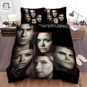 The Vampire Diaries 20092017 Discord Movie Poster Bed Sheets Spread Comforter Duvet Cover Bedding Sets elitetrendwear 1 1