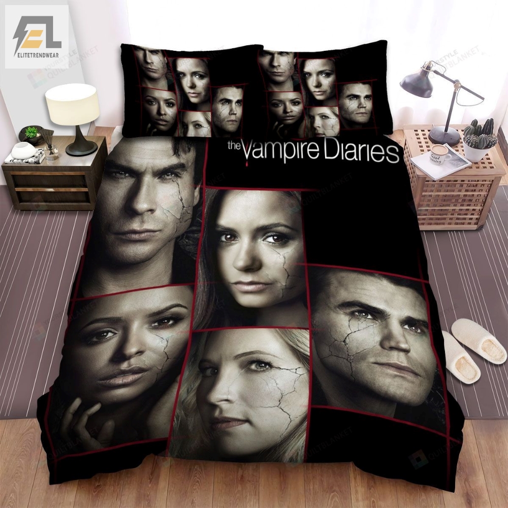 The Vampire Diaries 20092017 Discord Movie Poster Bed Sheets Spread Comforter Duvet Cover Bedding Sets 