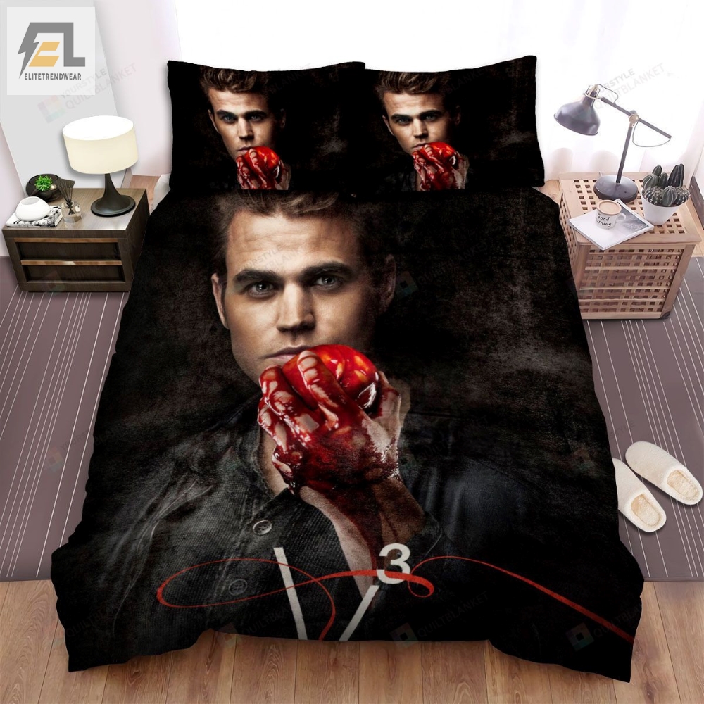 The Vampire Diaries 20092017 Deep Eyes Movie Poster Bed Sheets Spread Comforter Duvet Cover Bedding Sets 