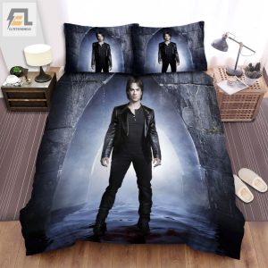 The Vampire Diaries 20092017 Bloody Feet Movie Poster Bed Sheets Spread Comforter Duvet Cover Bedding Sets elitetrendwear 1 1