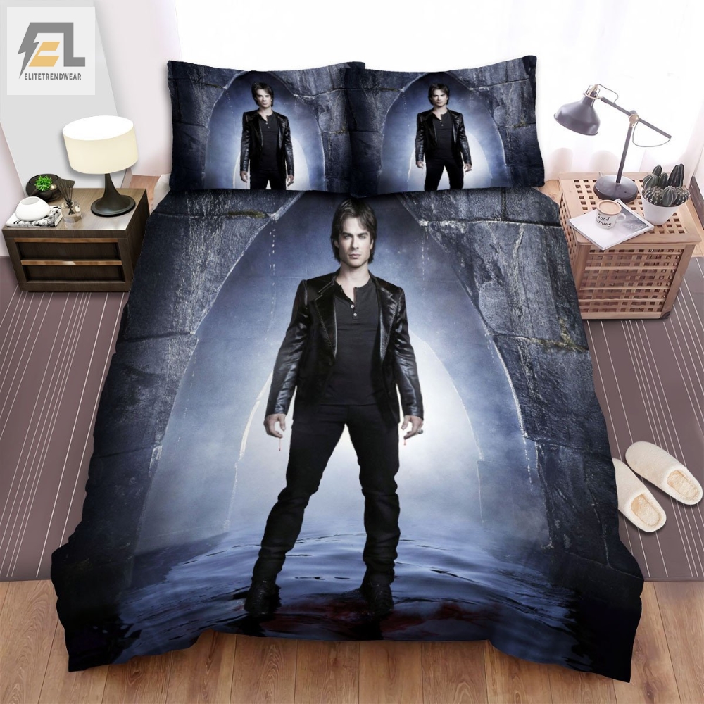 The Vampire Diaries 20092017 Bloody Feet Movie Poster Bed Sheets Spread Comforter Duvet Cover Bedding Sets 