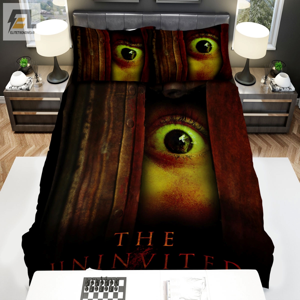 The Uninvited Movie Creepy Eyes Photo Bed Sheets Spread Comforter Duvet Cover Bedding Sets 