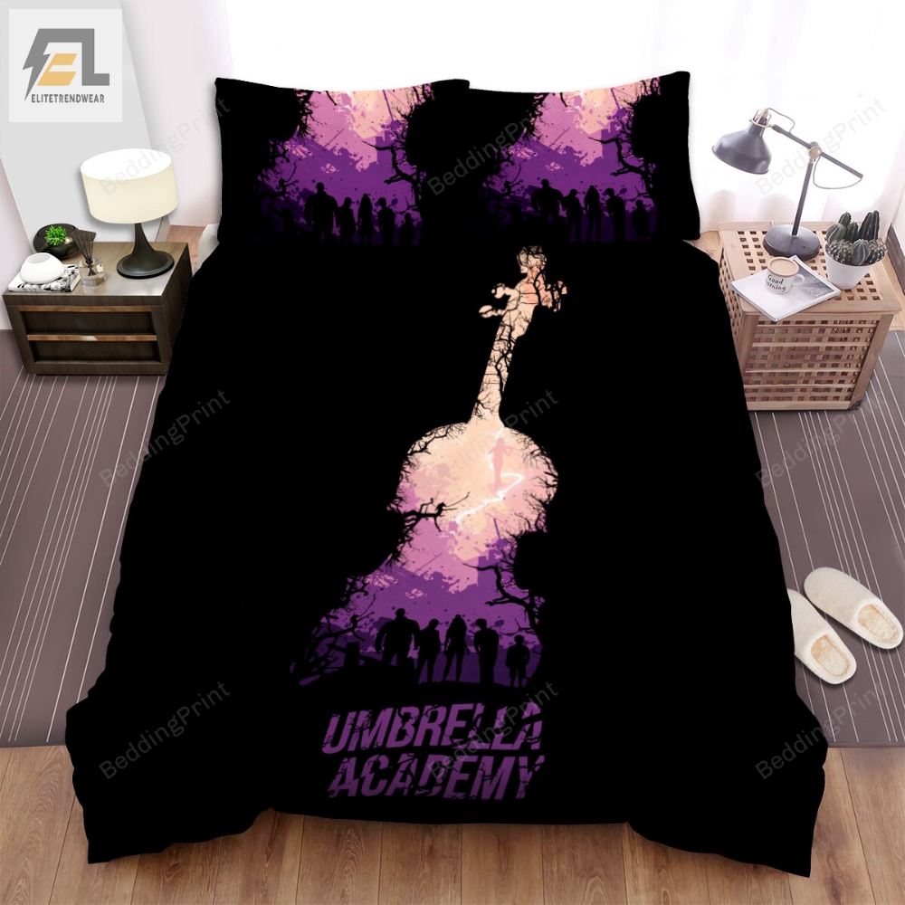 The Umbrella Academy Silhouette Style Poster Bed Sheets Spread Duvet Cover Bedding Sets 