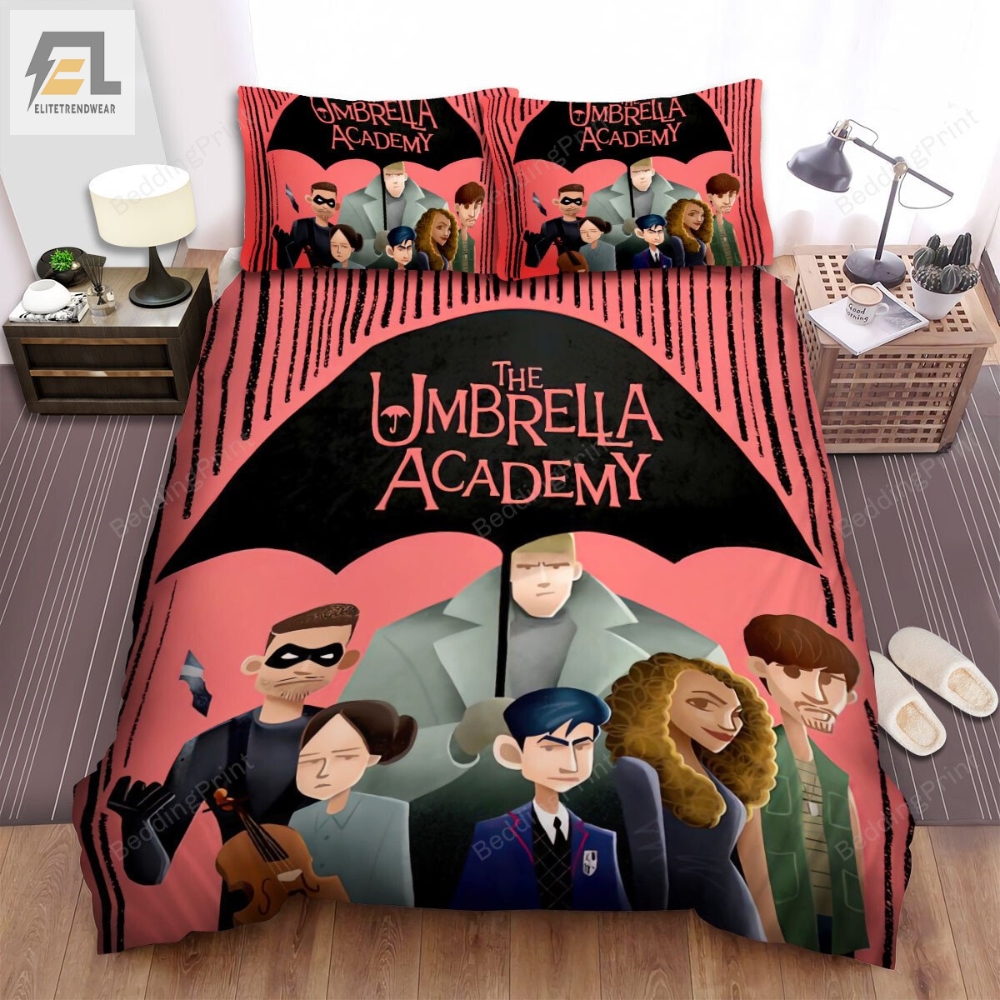 The Umbrella Academy Movie Digital Art 2 Bed Sheets Duvet Cover Bedding Sets 