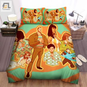 The Umbrella Academy Main Characters In Vintage Style Bed Sheets Spread Duvet Cover Bedding Sets elitetrendwear 1 1