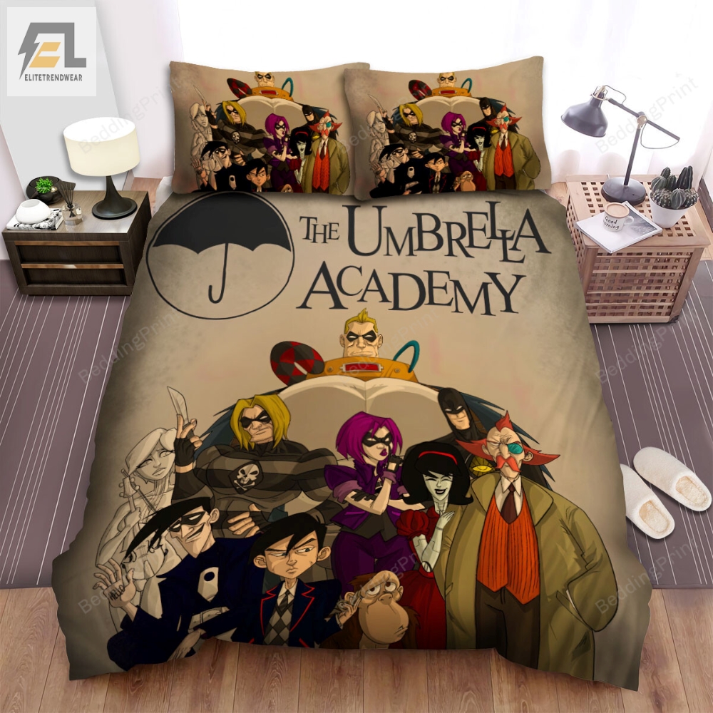 The Umbrella Academy Main Characters In Comics Poster Bed Sheets Spread Duvet Cover Bedding Sets 