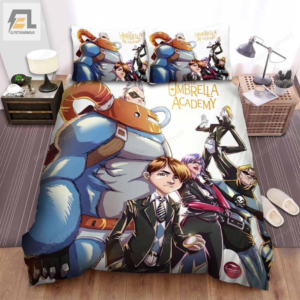 The Umbrella Academy Group Poster Bed Sheets Spread Duvet Cover Bedding Sets 